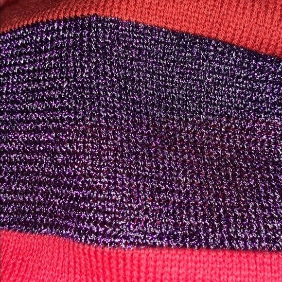 NWt Replica Los Angeles Super Stripe Rose Cotton Cashmere Multi Sweater Sz M - Picture 11 of 11